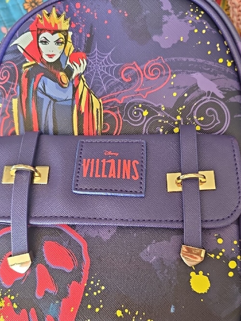 Disney WondaPop Villains Evil Queen Vegan Leather Backpack NWT